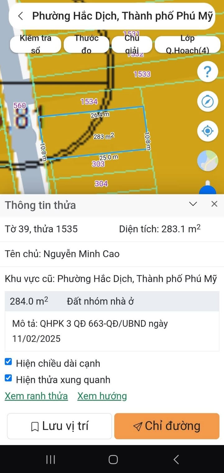 Đất thổ cư 280.8m² tại Trảng Cát, Hắc Dịch - Giá chỉ 2.5 tỷ!