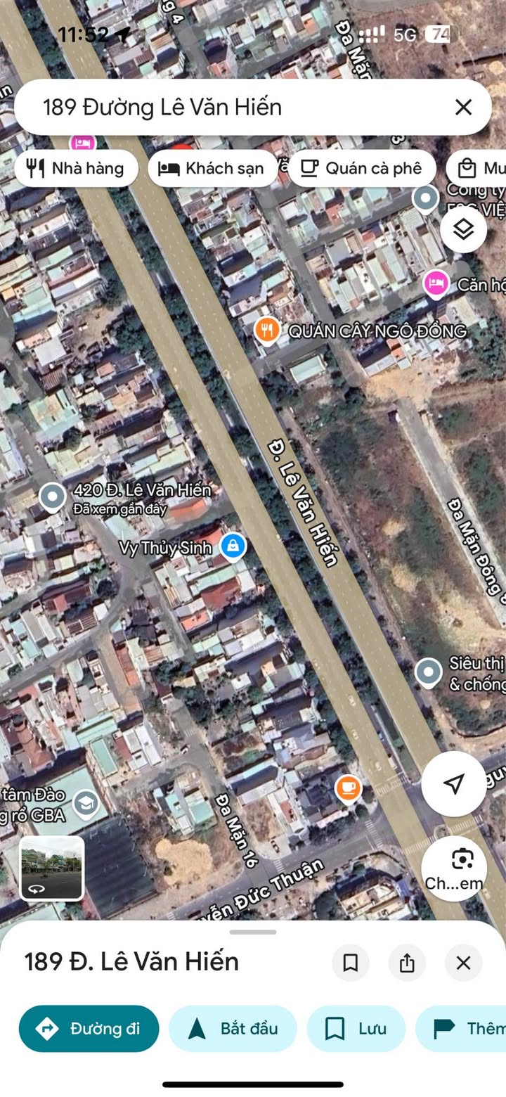 Nhà 3 tầng đường Lê Văn Hiến Ngũ Hành Sơn Đà Nẵng 74m² giá 9 tỷ - Đầu tư sinh lời ổn định!