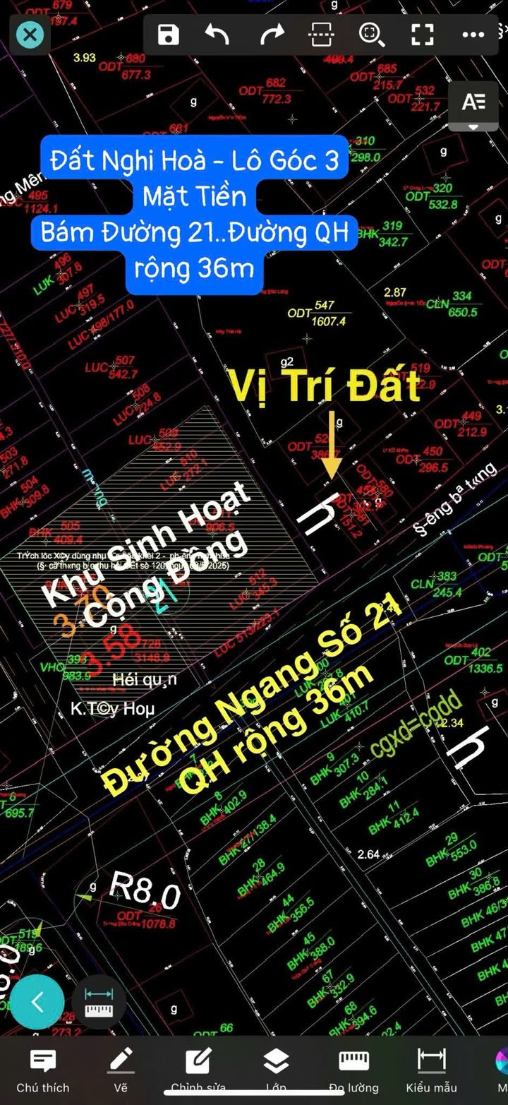 Đất Nghi Hoà 151m² giá 3.45 tỷ - Lô Góc 3 Mặt Tiền