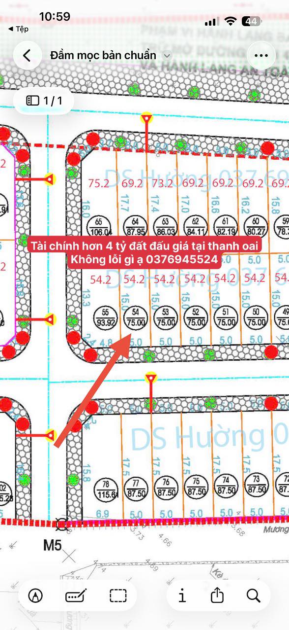 Đất nền Dân Hòa Thanh Oai 75m² giá 4 tỷ - Cơ hội đầu tư hấp dẫn!
