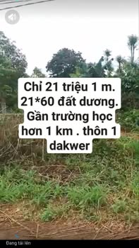 Đất nền Đắk Wer 1260m² giá chỉ 1.323 tỷ - Cơ hội đầu tư tuyệt vời!