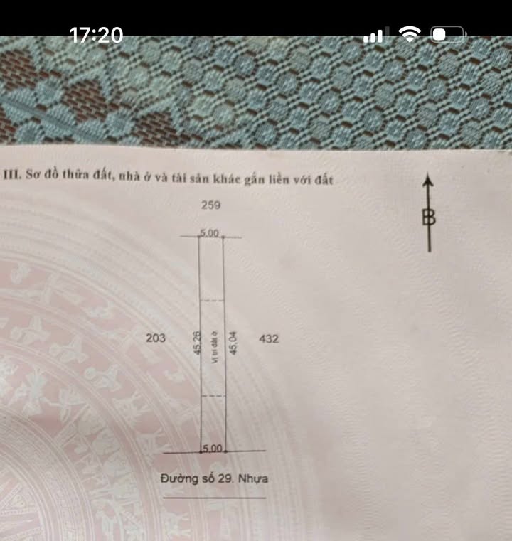 Đất thổ cư 225m² mặt tiền đường 29, Nghĩa Thành, Châu Đức - Giá chỉ 1.25 tỷ!