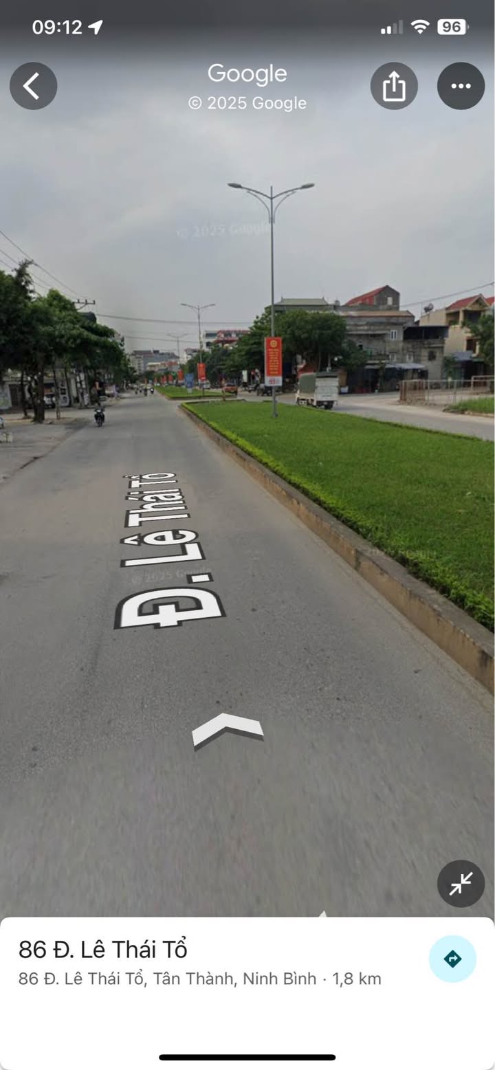 Nhà mặt tiền đường Lê Thái Tổ Ninh Bình 80m² - Kinh doanh lý tưởng, giá thỏa thuận!