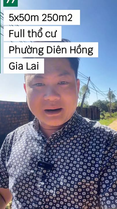 Đất thổ cư 250m² hẻm Hoàng Sa, phường Diên Hồng, Gia Lai - Giá chỉ 700 triệu!