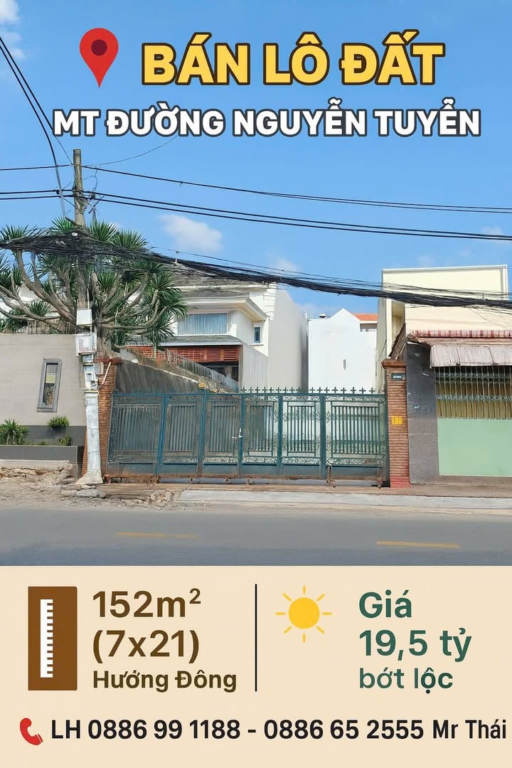 Mặt tiền Nguyễn Tuyển, Thủ Đức 152m² giá 19.5 tỷ - Đầu tư sinh lời lý tưởng!