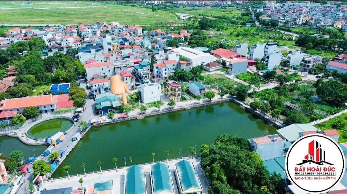 Đất Lại Yên Hoài Đức 55m² giá 10 tỷ - Sổ đỏ chính chủ, mặt hồ tuyệt đẹp!