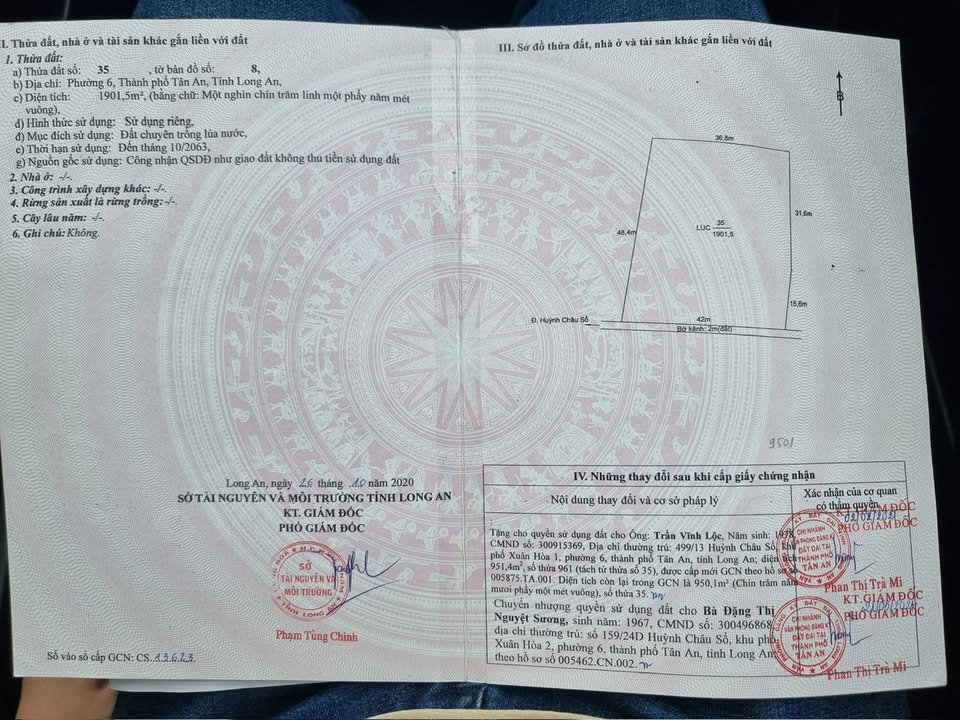 Đất lúa Tân An Long An 1900m² giá 1.1 tỷ - Cơ hội đầu tư hấp dẫn!