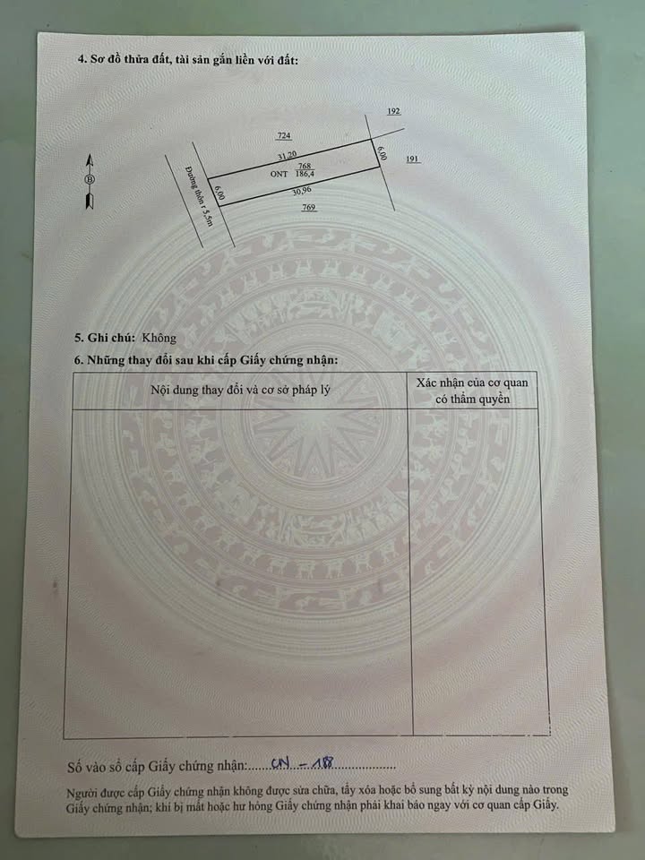 Đất nền xã Tiên Trang 185m² giá 700 triệu - Đường thông ô tô vào tận nơi!