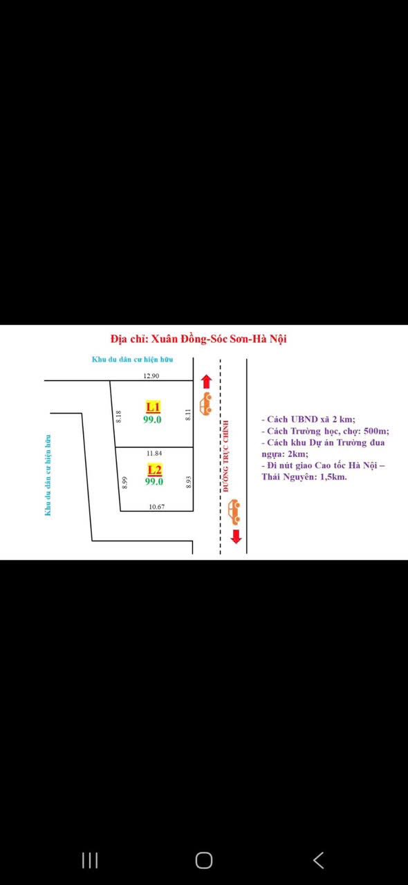 Đất nền Xuân Đông, Sóc Sơn 99m² - Đầu tư sinh lời tại Hà Nội!