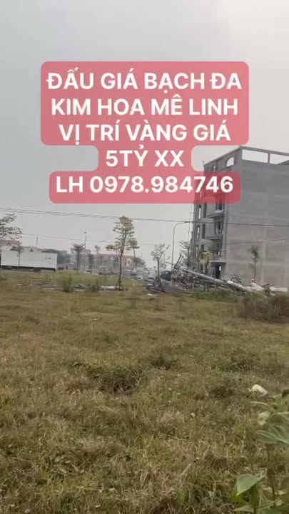 Lô đất đẹp Bạch Đa, Kim Hoa 112m² - Sổ đỏ chính chủ, giá hợp lý chờ chủ nhân!