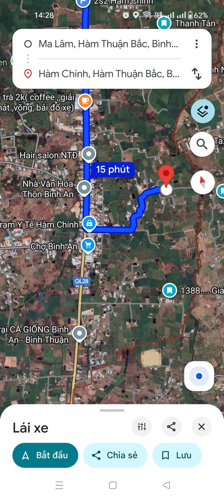 Đất thổ cư Hàm Chính 3600m² giá chỉ 500 triệu - Cơ hội đầu tư tuyệt vời!