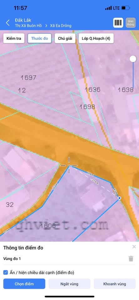 Đất nền góc 2 mặt tiền qlo29, Ea Drông, Buôn Hồ 1026m² - Tiềm năng sinh lời cao!