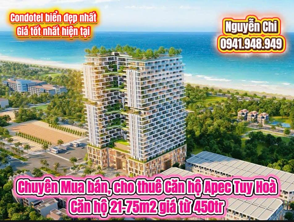 Căn hộ APEC Phú Yên 32m² giá 5 triệu - View biển tuyệt đẹp!
