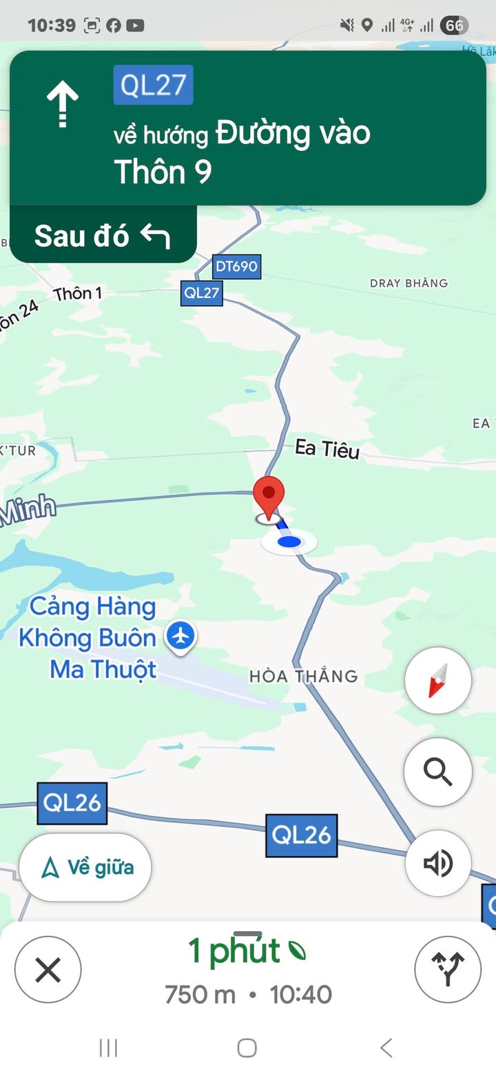 Đất thổ cư thôn 10, xã Ea Ktur 209m² giá 1.3 tỷ - Gần trường cấp 3 Việt Đức!