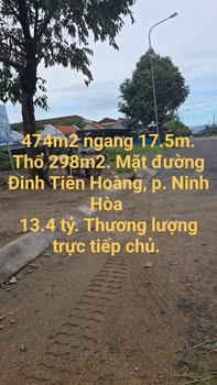 Đất mặt tiền Đinh Tiên Hoàng 474m² giá 13.41 tỷ - Thích hợp đầu tư
