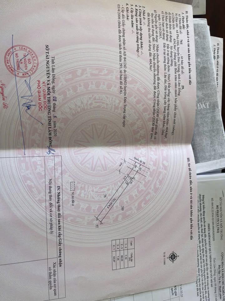 Đất nền mặt tiền Quốc lộ 20, xã Đức Trọng, Lâm Đồng 455m² - Tiềm năng đầu tư lớn!