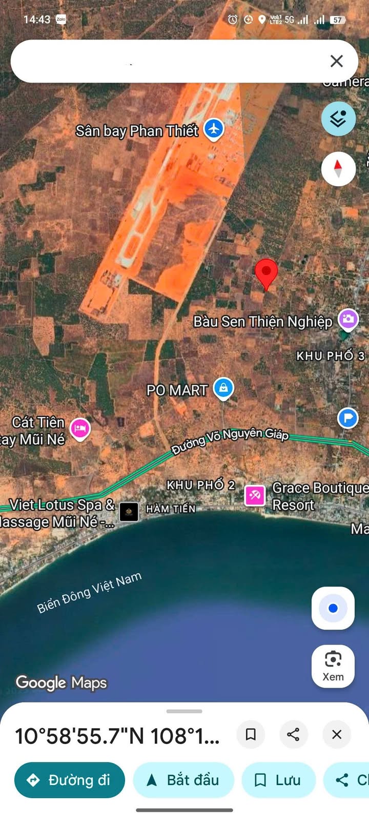 Đất nền 1500m² Phường Mũi Né, Phan Thiết giá 1.58 tỷ - Đầu tư sinh lời ngay!