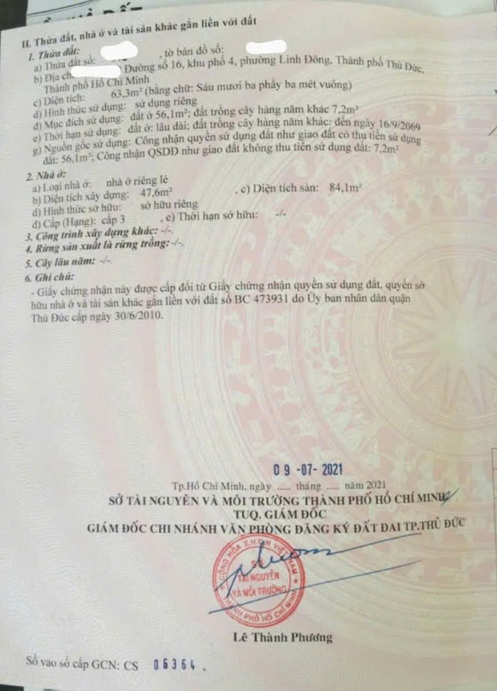 Đất hẻm ô tô 63m² phường Linh Đông - Thủ Đức giá chỉ 5.4 tỷ - Thiết kế sân đậu ô tô