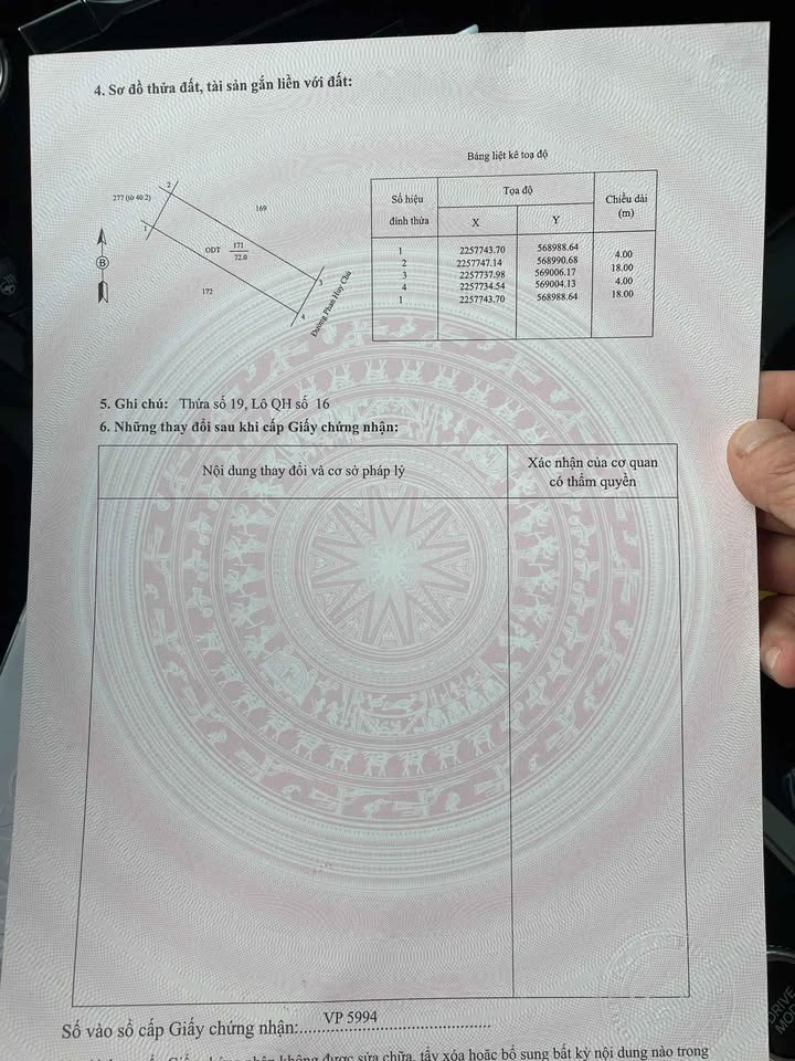 Đất mặt tiền đường Phan Huy Chú, Nam Định 72m² giá 3 tỷ - Chính chủ bán gấp!