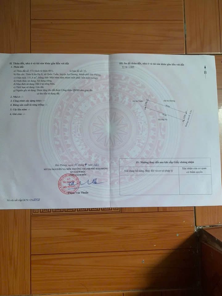 Bán lô đất Quốc Tuấn 151m² giá 1.8 tỷ - Thế đất đẹp, phong thủy tốt!