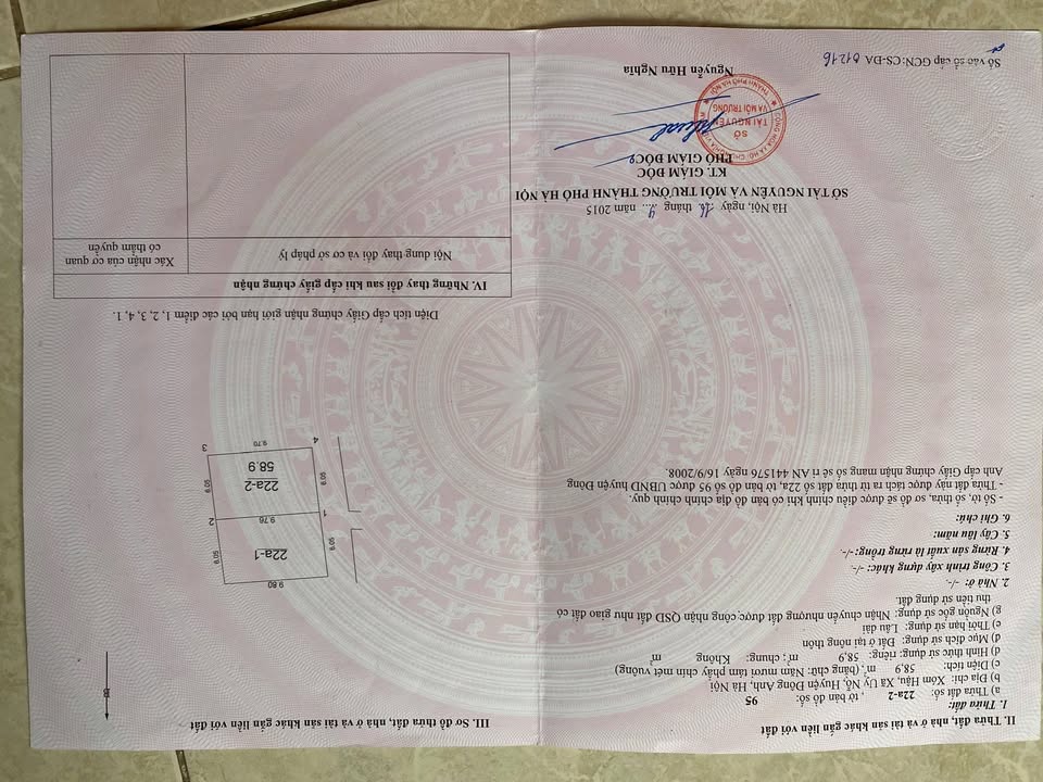 Đất thổ cư xã Đông Anh 58.9m² giá 5.1 tỷ - Tiềm năng đầu tư lớn!