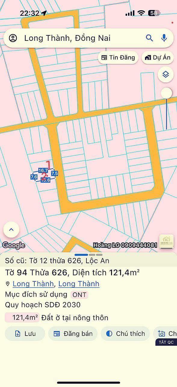 Đất nền Lộc An, Long Thành, 119m² giá 1 tỷ - Sổ đỏ chính chủ, thổ cư 100%!