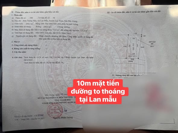 Đất nền 200m² tại Trung Hậu, Lục Nam - Giá chỉ 700 triệu, sổ đỏ chính chủ!
