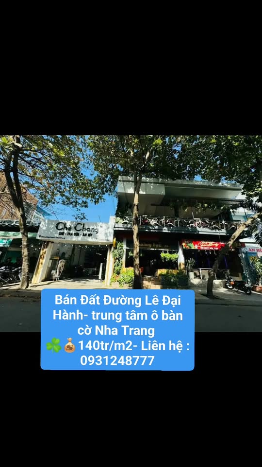 Đất mặt tiền Lê Đại Hành 141.8m² giá 14.18 tỷ - Cơ hội đầu tư kinh doanh lý tưởng!