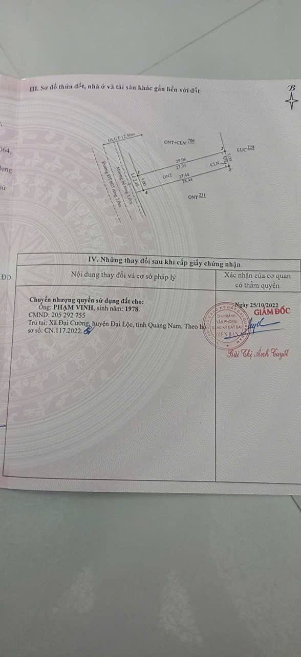 Đất mặt tiền ĐT 605 Hòa Vang 145m² giá 1.7 tỷ - Giao thông thuận tiện!