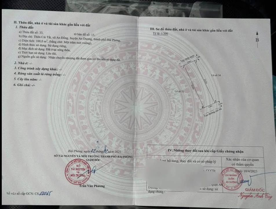 Đất nền An Đồng Hải Phòng 100m² giá chỉ 3.xx tỷ - Đầu tư sinh lợi ngay!