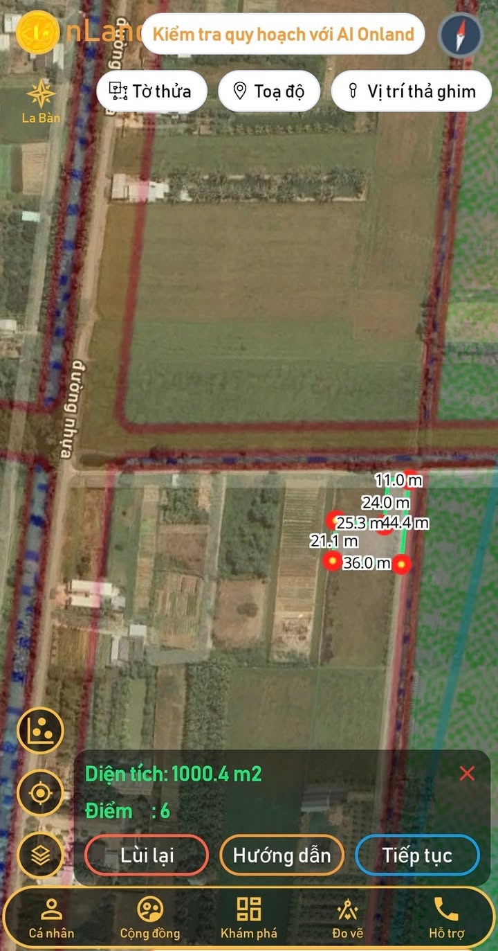 Đất 2 mặt tiền 1000m² tại Hòa Lợi, Châu Thành - Tiềm năng đầu tư lớn!