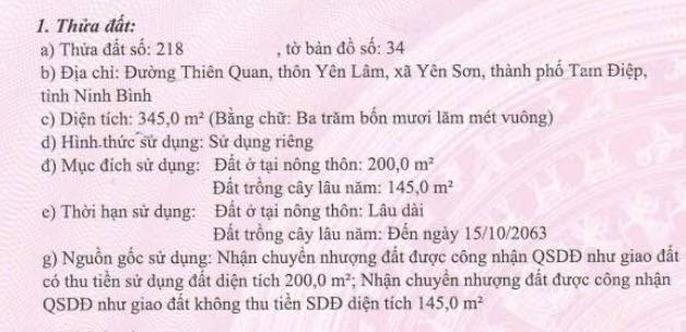 Đất nền tiềm năng tại Quốc lộ 12B, Yên Sơn, 342m² giá 3 tỷ - Cơ hội đầu tư tuyệt vời!