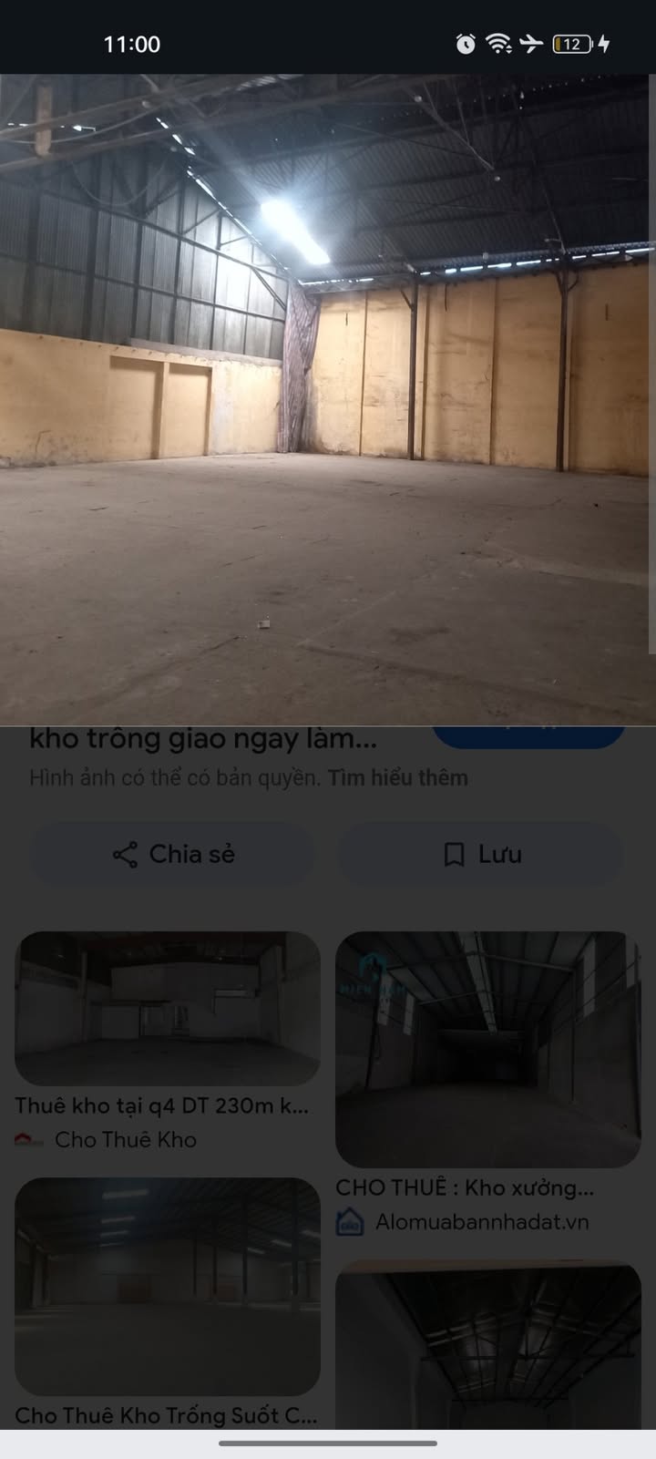 Kho cho thuê 500m² tại Chợ Mỹ Phước 3, Bến Cát - Giá 6 triệu/tháng!