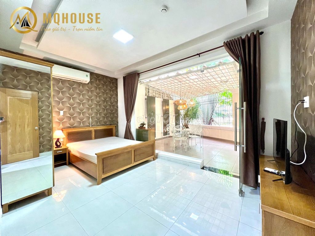 Chung cư mini 1PN ban công sân vườn Phú Nhuận 50m² giá 8.5 triệu - Vị trí đắc địa gần sân bay!