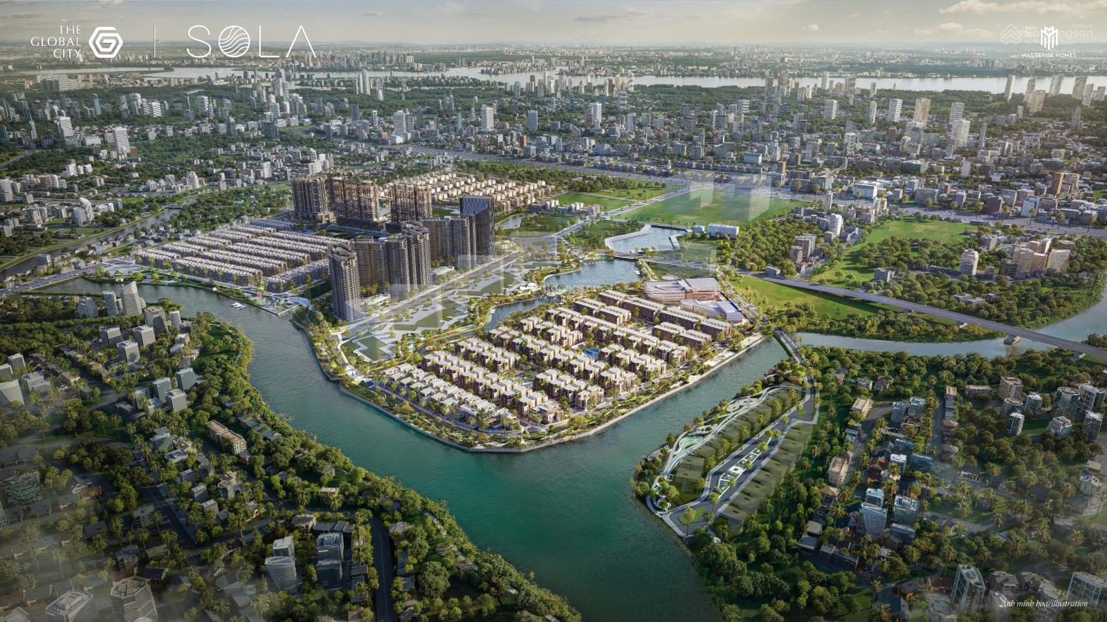 Biệt thự compound Sola 3 mặt sông tại The Global City Quận 2 - Đầu tư sinh lời!