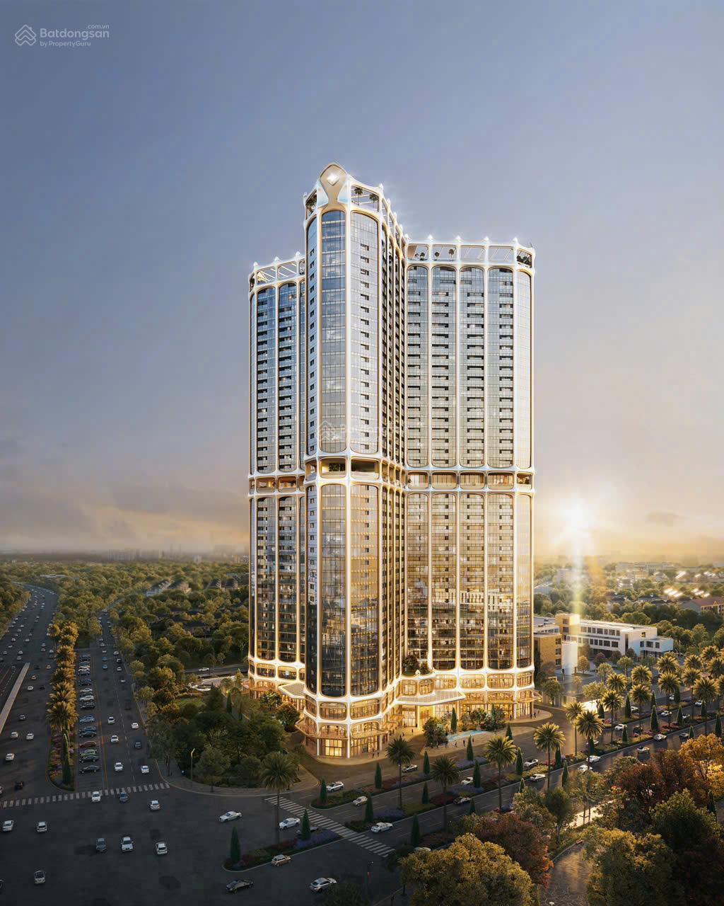 Căn hộ Golden Crown Hải Phòng 73.8m² giá chỉ từ 4.075 tỷ - View Đảo Vũ Yên, hướng Đông Nam