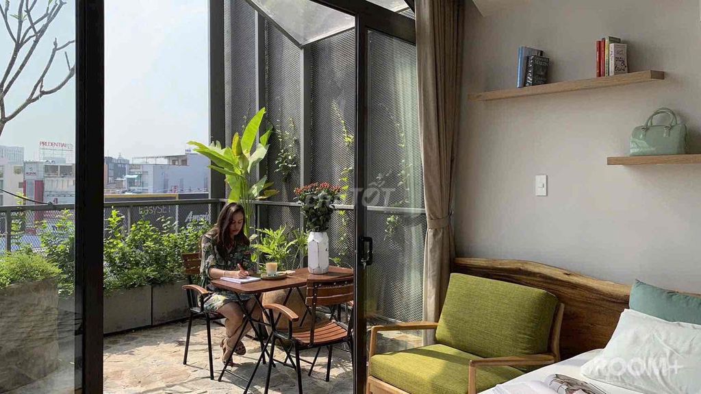 Căn hộ cho thuê Phan Đình Phùng, Phú Nhuận 48m² giá 11.5 triệu - Nội thất đầy đủ, view thành phố!