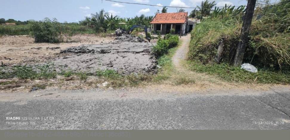 Đất thổ cư xã Thanh Phú Đông, Châu Thành 760m² giá chỉ 2,8 tỷ - Đầu tư sinh lời ngay!