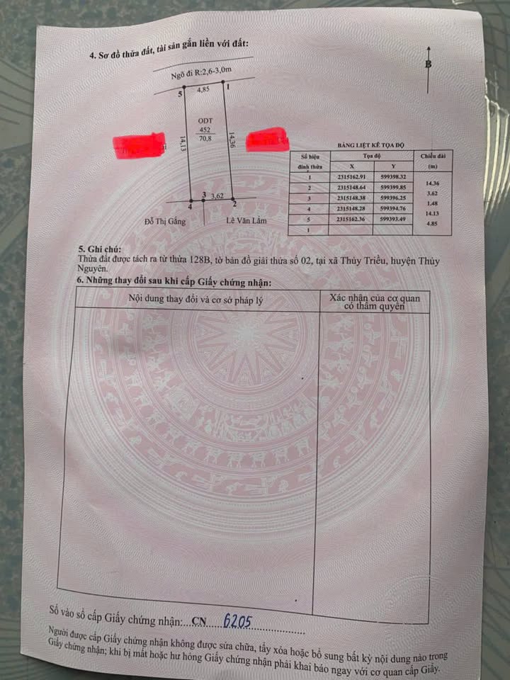 Đất Thủy Triều - Thủy Nguyên 70.8m² giá 1.1 tỷ - Đầu tư lý tưởng!