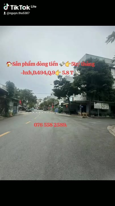 Nhà phố tại đường 494, Thủ Đức 57m² giá 5.8 tỷ - Sổ đỏ chính chủ!