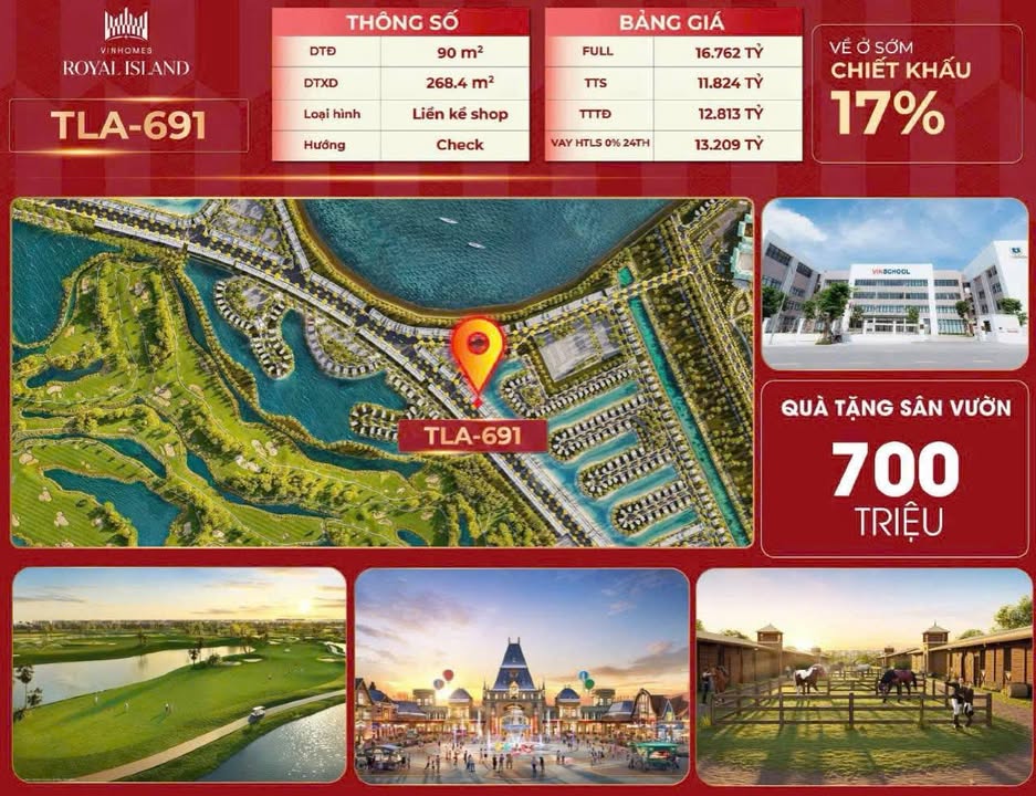 Shophouse Vinhomes Vũ Yên 90m² giá 11.8 tỷ - Cơ hội vàng mặt biển!