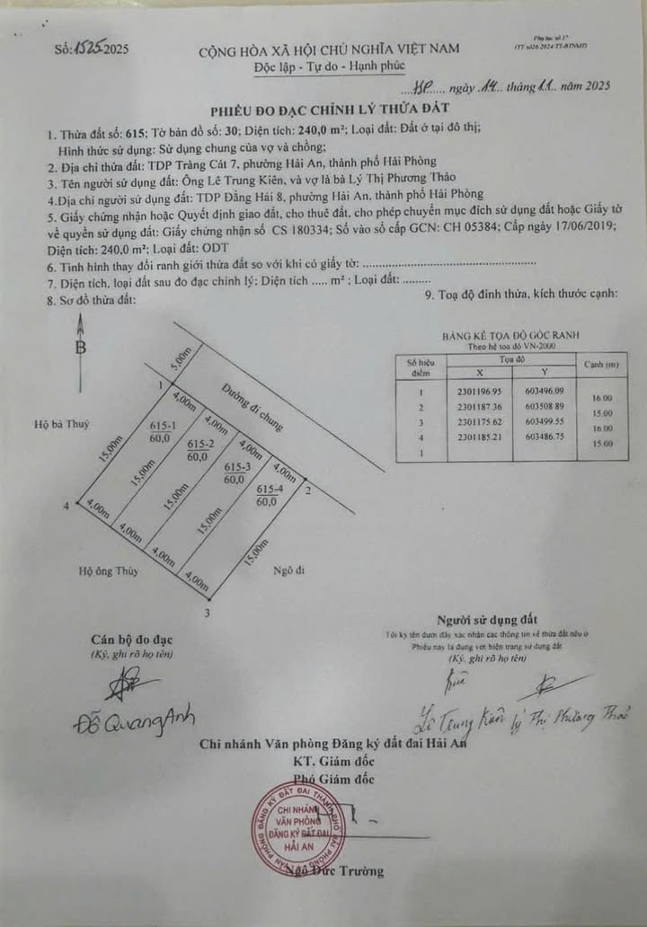 Đất Tân Vũ 2 Tràng Cát 60m² giá 2.1 tỷ - Đầu tư sinh lời ngay!