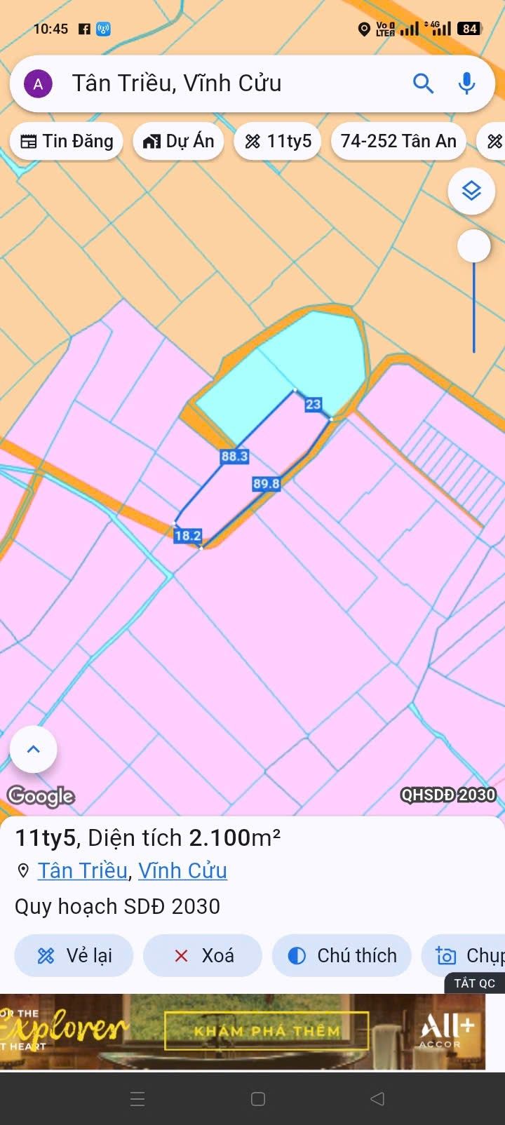 Lô đất 2.100m² Tân Triều, Vĩnh Cửu giá 11.5 tỷ - Đầu tư sinh lời ngay!