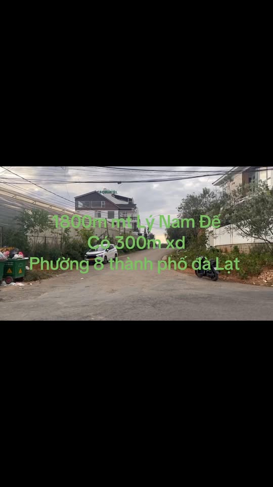 Đất nền 1800m² mặt tiền Lý Nam Đế - Thích hợp nghỉ dưỡng tại Đà Lạt!