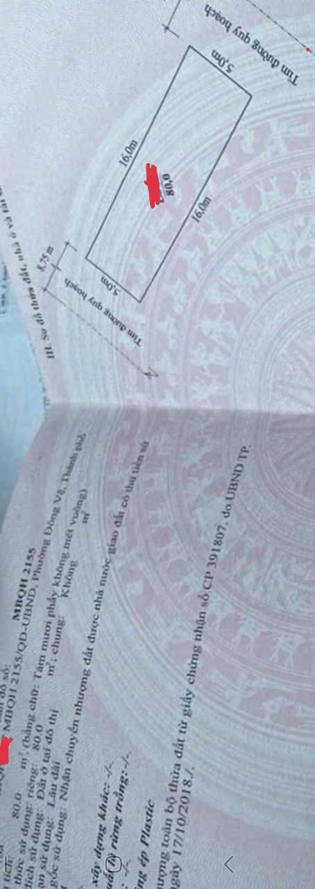 Đất nền Đông Vệ Thanh Hóa 80m² giá 3 tỷ - Vị trí 2 mặt tiền đắc địa!