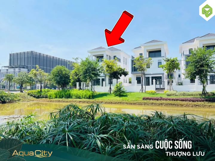 Biệt thự đơn lập Aqua City 264m² giá 22.3 tỷ - View kênh tự nhiên thơ mộng!