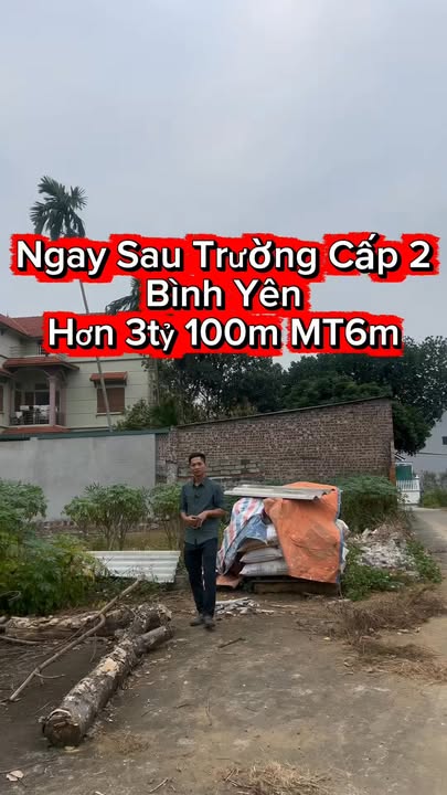 Đất thổ cư Thạch Thất 103m² giá thỏa thuận - Vị trí đắc địa gần Trường Cấp 2 Bình Yên!