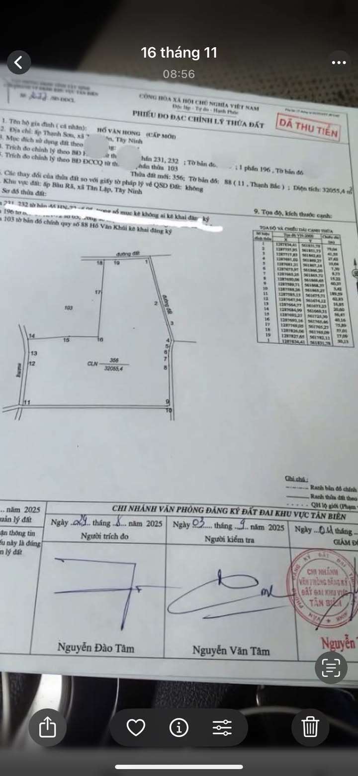 Đất nền 30000m² xã Thạnh Bắc, huyện Tân Biên - Đầu tư sinh lời tốt!