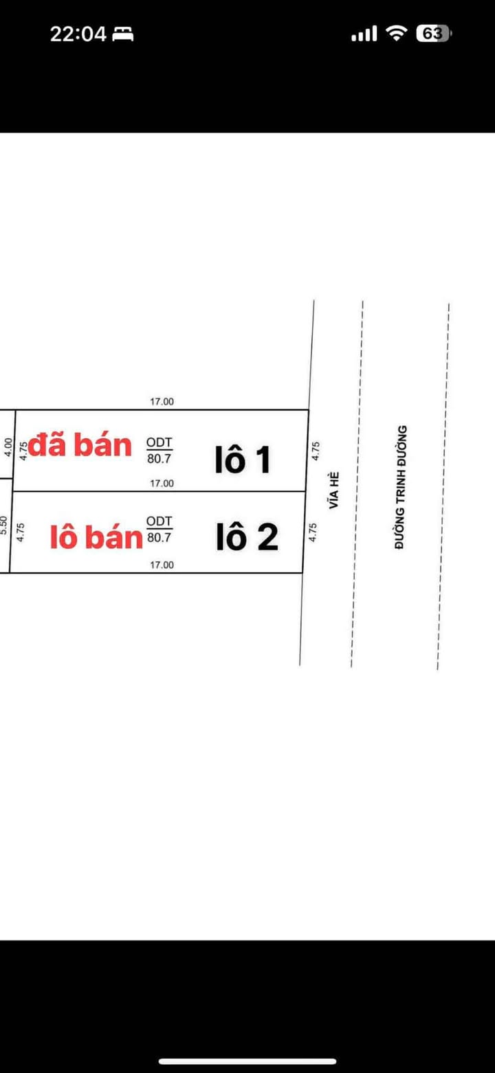 Đất mặt tiền đường Trinh Đường, Đà Nẵng 81m² giá 3.65 tỷ - Cơ hội đầu tư hấp dẫn!
