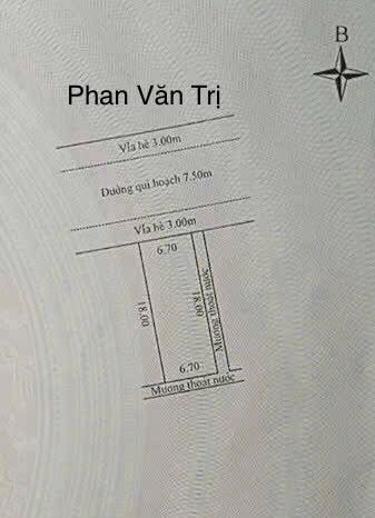 Bán đất mặt tiền Phan Văn Trị 120m² giá 7.3 tỷ - Tiện ích đầy đủ, sẵn sàng giao dịch!